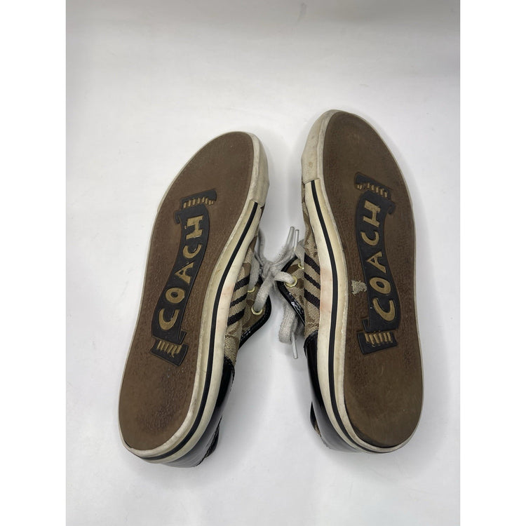 WOMENS COACH SIGNATURE Folly LACE UP TENNIS ATHLETIC FASHION SHOE Size 8