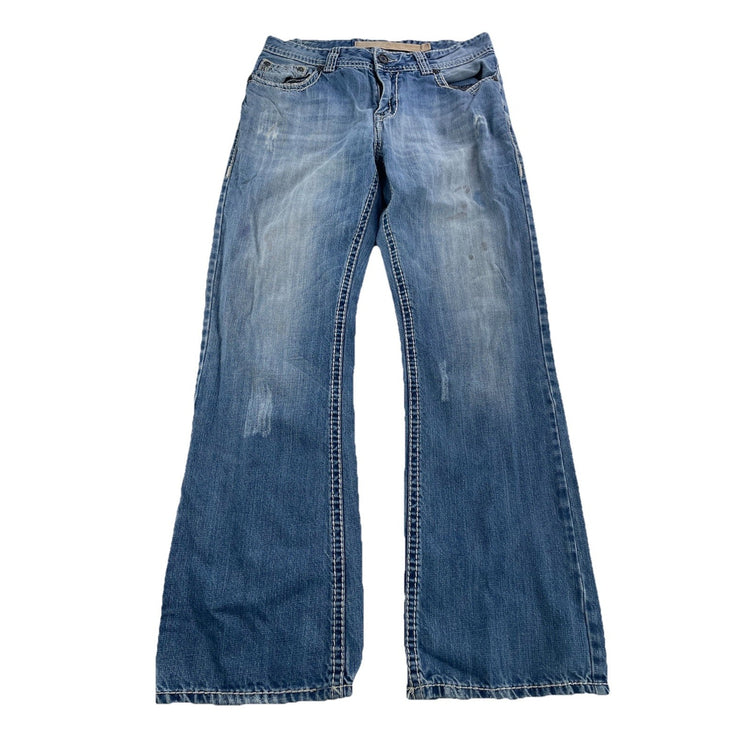 Men’s Rock&Roll Cowboy Relaxed Bootcut Lightwash Blue Jeans Size 34