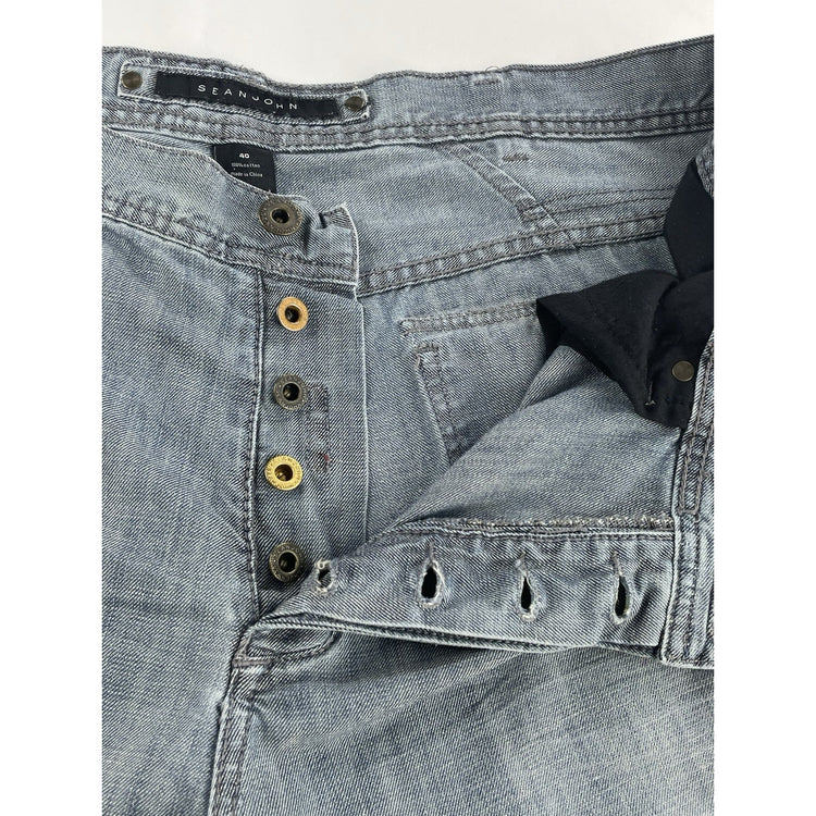 Men’s Vintage Sean John Straight Light Wash Jeans Size 40