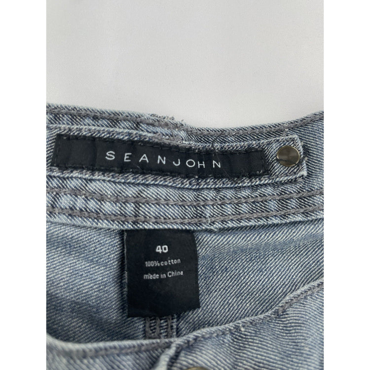 Men’s Vintage Sean John Straight Light Wash Jeans Size 40