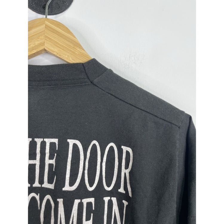 Men’s VTG Knock Knock Open The Door I Will Come In Jesus Christian T-Shirt Sz M