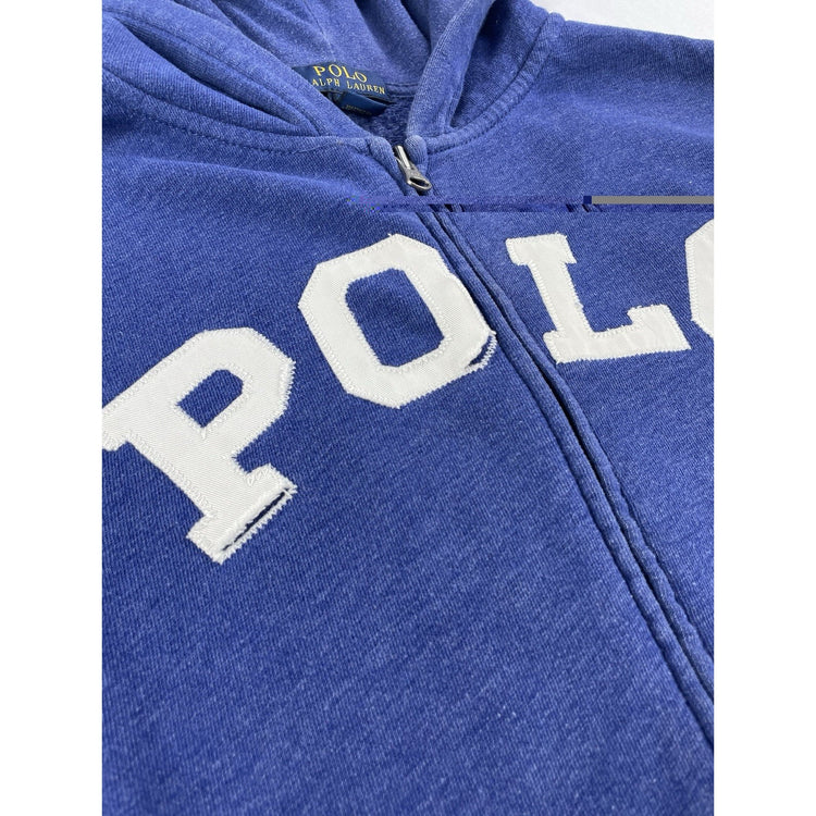 Mens Polo Ralph Lauren Size Large Navy Blue ‘polo’ Zip Up Jacket