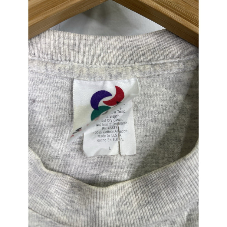 Vintage 1993 Warner Bros. Single Stitch Wile E. Coyote Gray T-Shirt Men's Size L