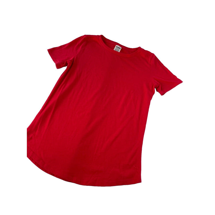 Womens PINK Victoria Secret Basic T-shirt Red Size S