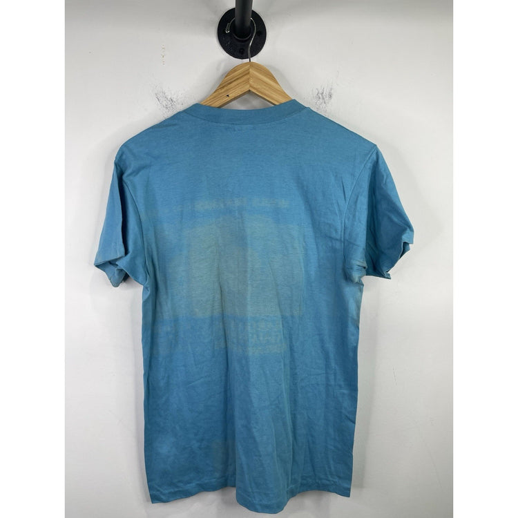 1985 Momus Proclaims Mardi Gras! Galveston Blue T-shirt Size L 42-44