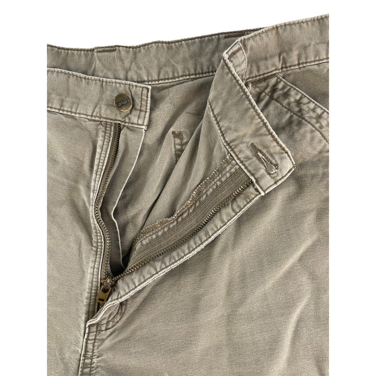 Mens Carhartt Original Fit B147 LBR Canvas Carpenter Work Utility Shorts Size 40