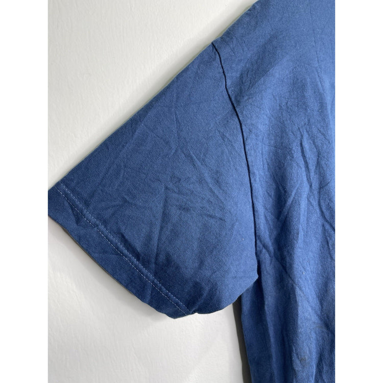 Men’s Bull riding Navy Blue Wrangler Double Sided Graphic T Shirt Sz L