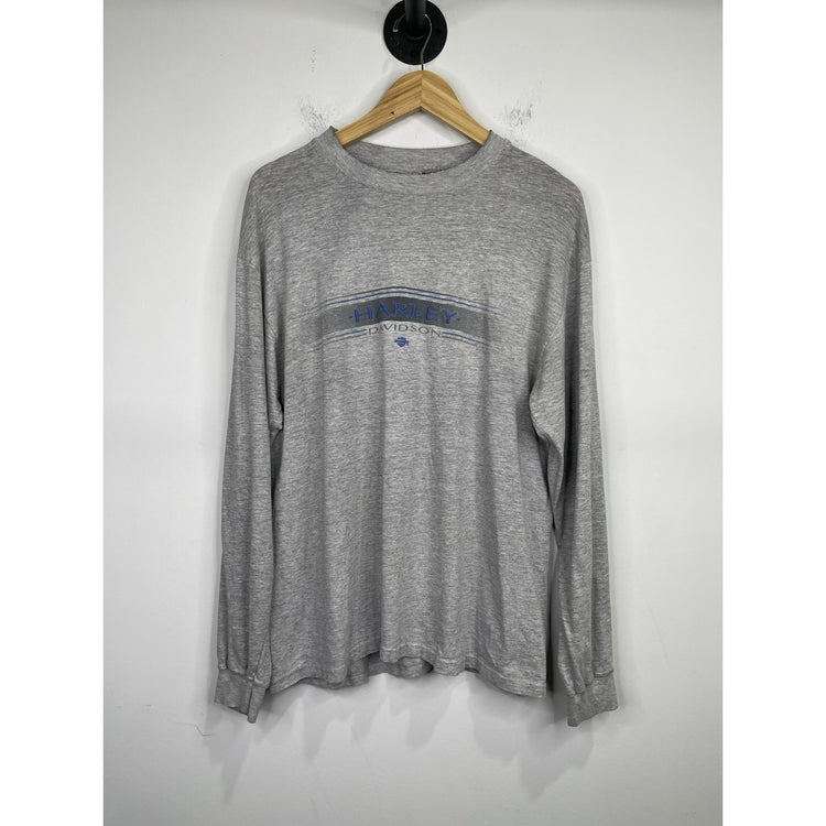 Vintage Harley Davison Made In Usa Long Sleeve T-shirt Size L