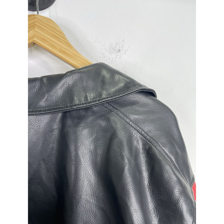 Men’s Vintage Leather G Sports Houston Astros Lined Bomber Jacket Sz L