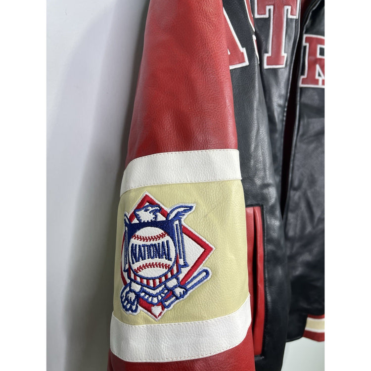 Men’s Vintage Leather G Sports Houston Astros Lined Bomber Jacket Sz L