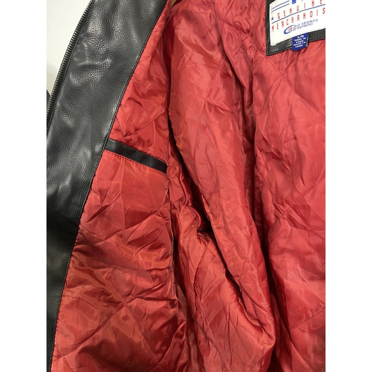 Men’s Vintage Leather G Sports Houston Astros Lined Bomber Jacket Sz L