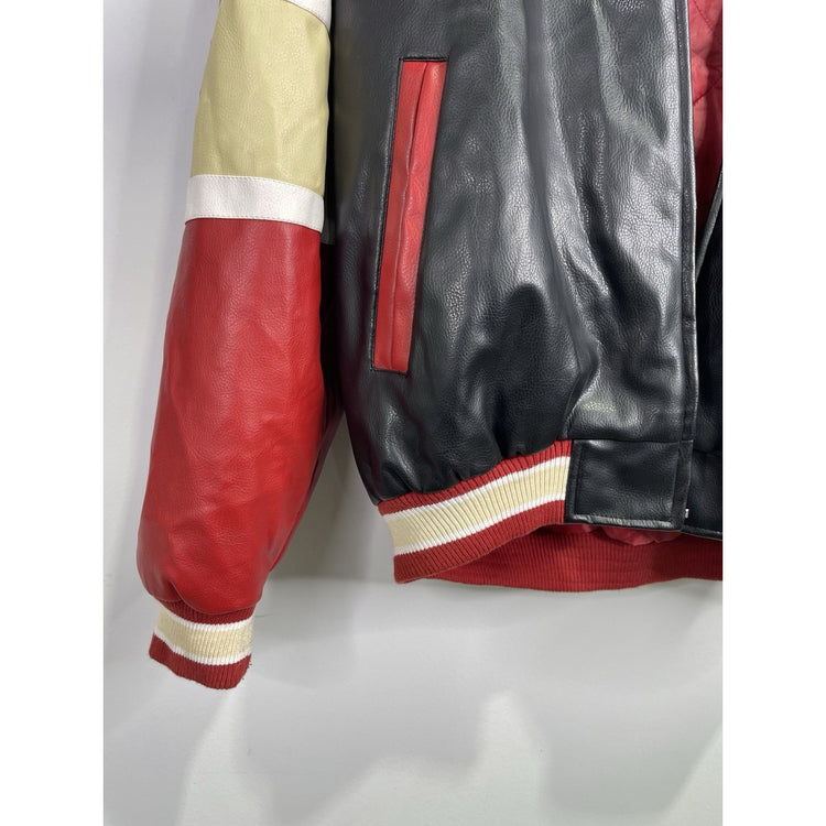 Men’s Vintage Leather G Sports Houston Astros Lined Bomber Jacket Sz L