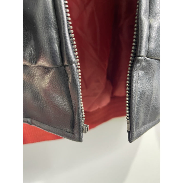 Men’s Vintage Leather G Sports Houston Astros Lined Bomber Jacket Sz L