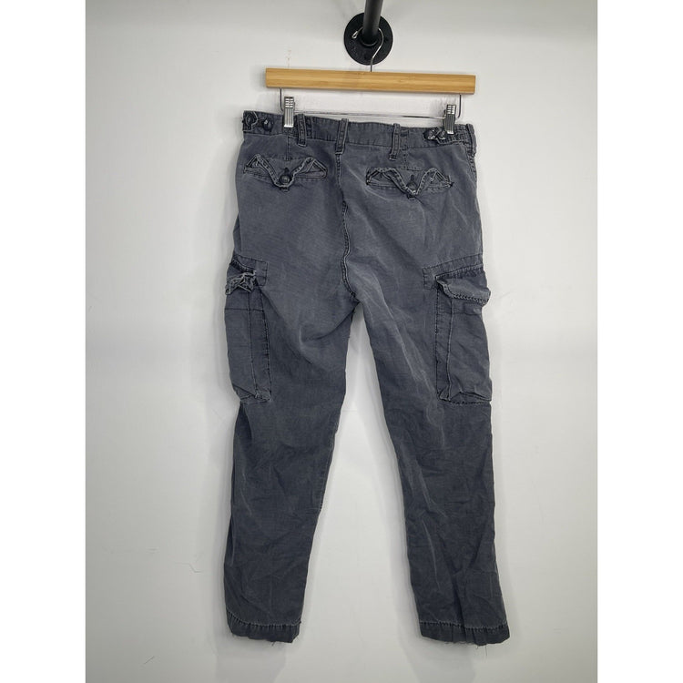 Men’s Vintage Polo Ralph Lauren Pants Blue Cargo Workwear Trooper Sz 34x29