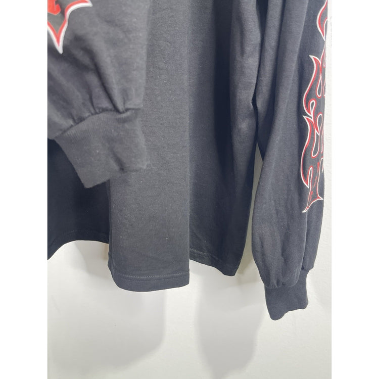 Vintage 2003 Men’s Orange County Choppers Flames Crewneck Biker Pullover Shirt Size 2XL