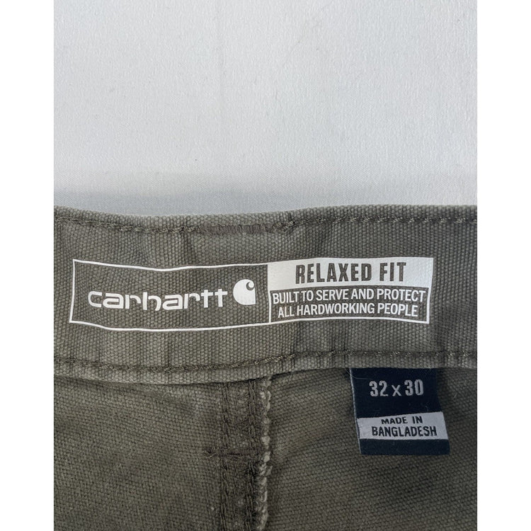 Mens Carhartt Relaxed Fit Dark Gray Rugged Flex Cargo Work Pants Size 32x30