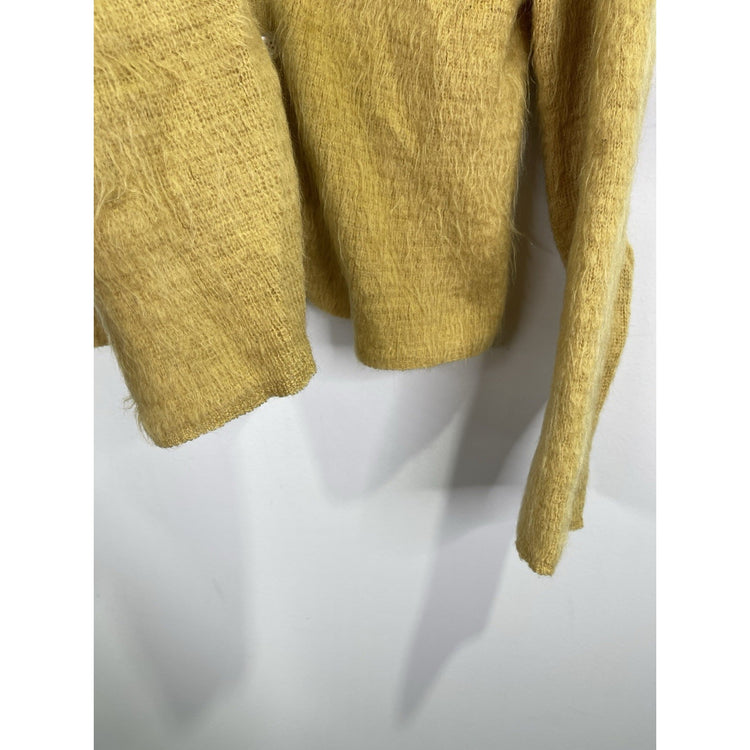 Women’s VTG Pendleton Yellow 100% Virgin Wool Yellow Button Up Cardigan Sz Large