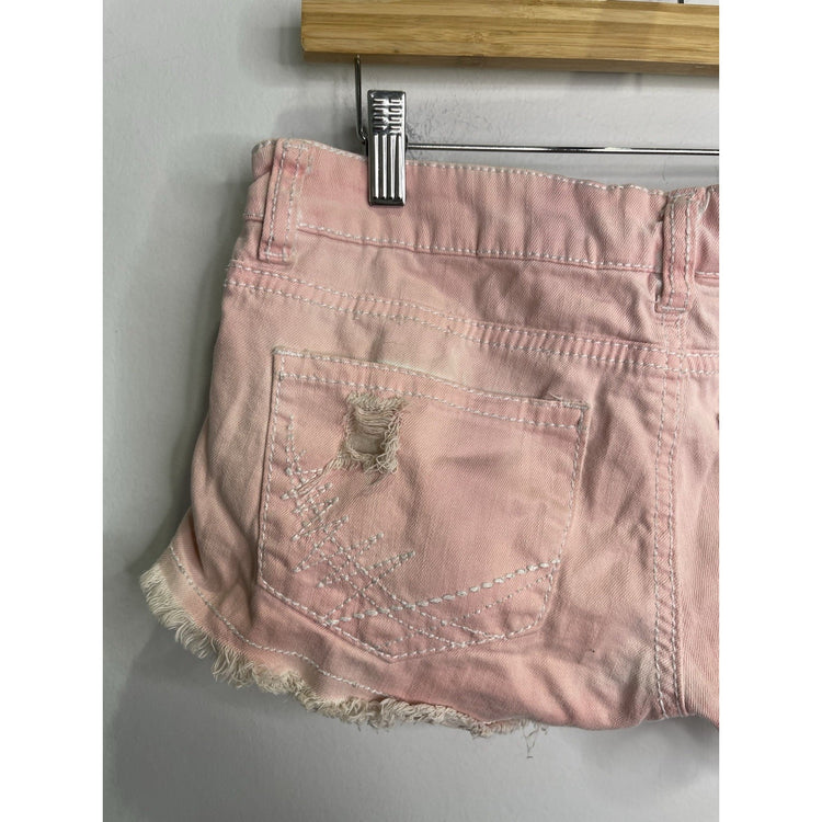 Women’s VTG Y2K Hot Kiss Cici Short Pink High Rise Denim Shorts Sz 5