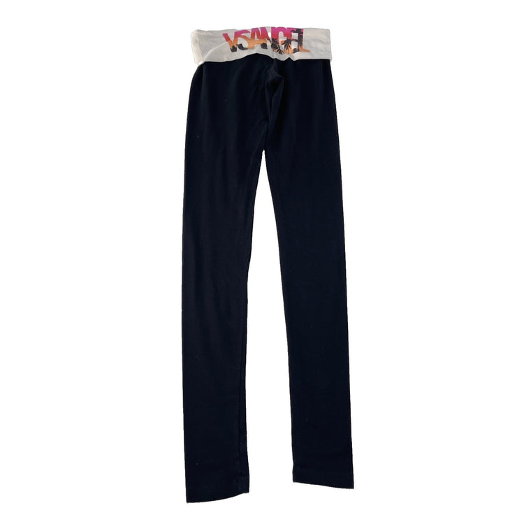Victoria's Secret Women's Black Fold-Over Waistband Leggings Size S