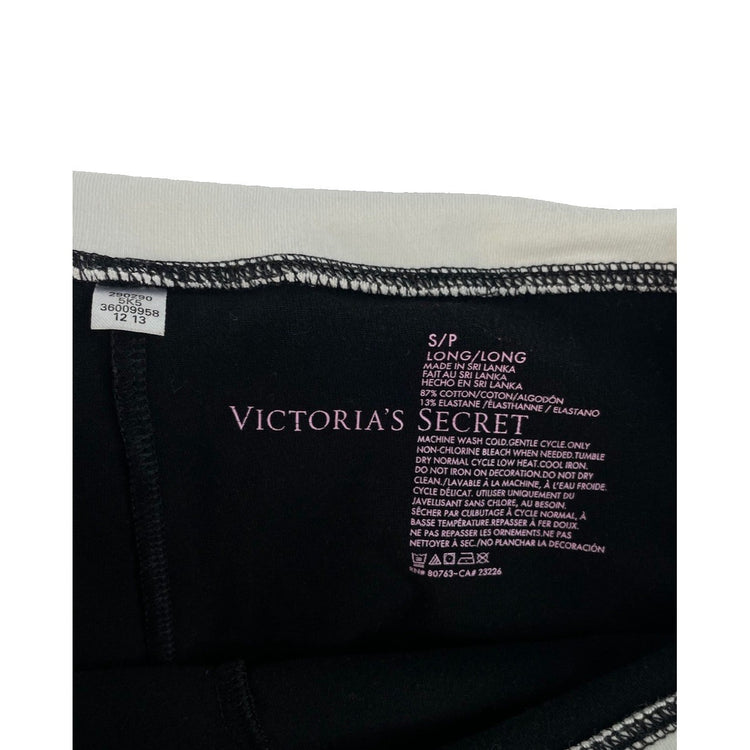 Victoria's Secret Women's Black Fold-Over Waistband Leggings Size S