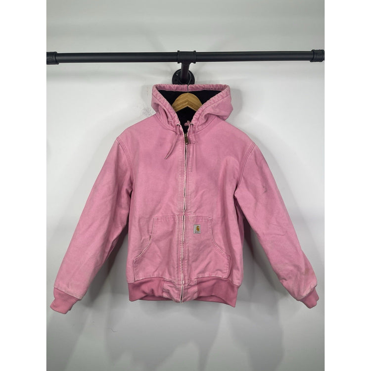Carhartt Women’s Pink Canvas Active Jacket (WJ130 PKR) - Medium 8/10