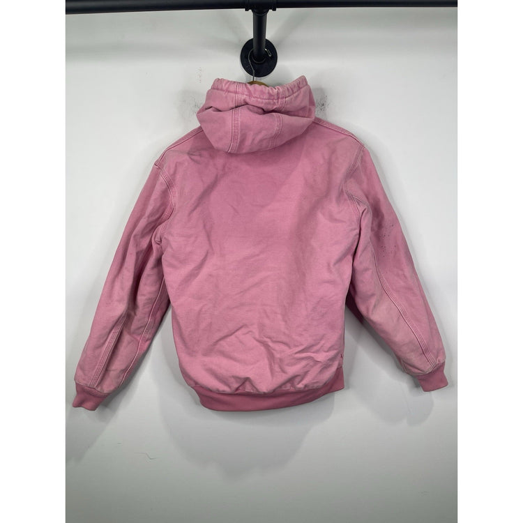 Carhartt Women’s Pink Canvas Active Jacket (WJ130 PKR) - Medium 8/10
