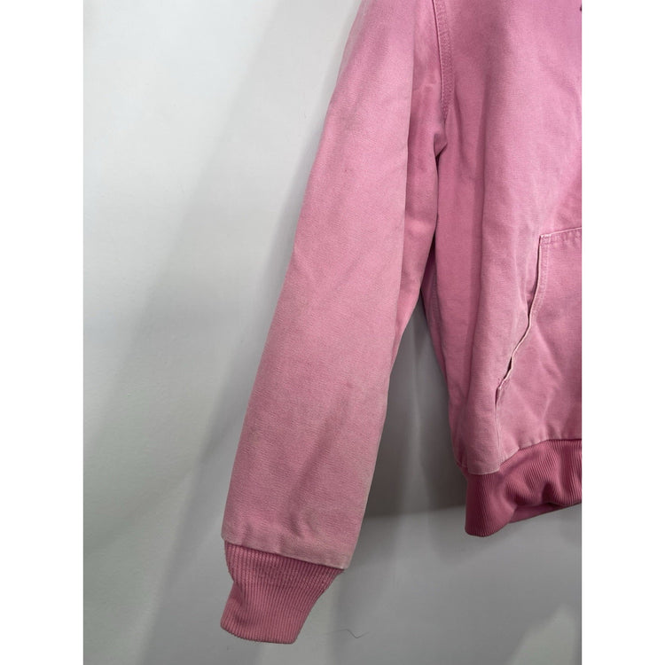 Carhartt Women’s Pink Canvas Active Jacket (WJ130 PKR) - Medium 8/10