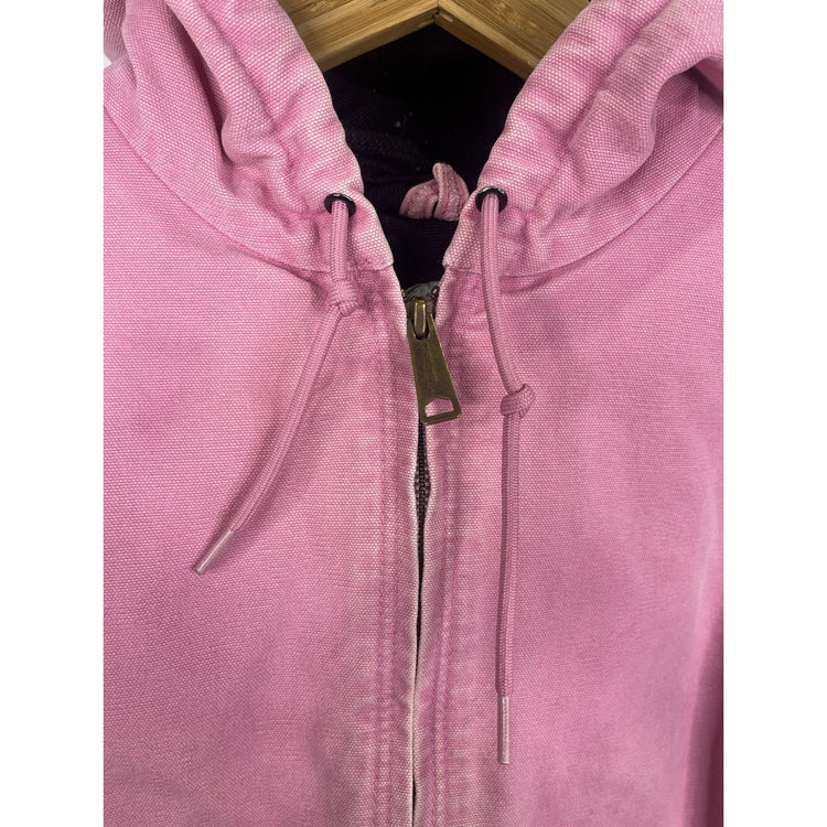 Carhartt Women’s Pink Canvas Active Jacket (WJ130 PKR) - Medium 8/10