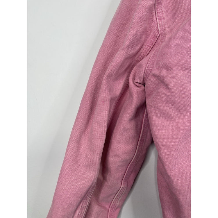 Carhartt Women’s Pink Canvas Active Jacket (WJ130 PKR) - Medium 8/10