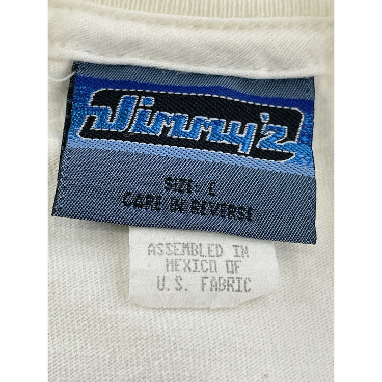Men’s Vintage Jimmy’z White Tee Size E
