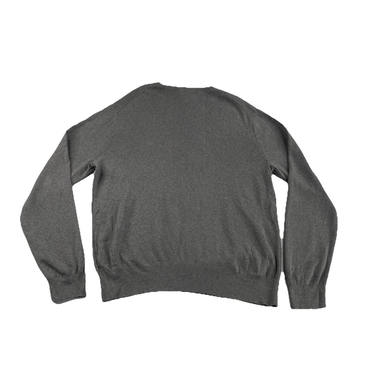 Mens Polo Ralph Lauren Size Large Grey V Neck Sweater