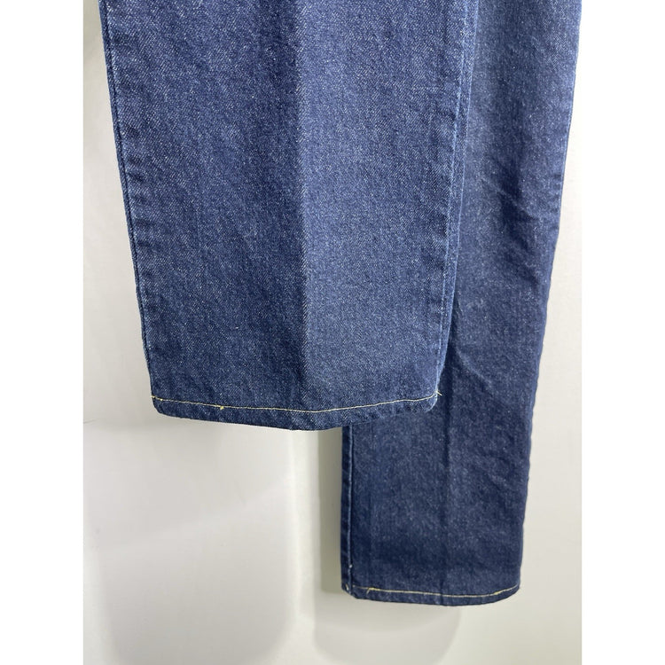 Men’s Levi's 517 Jeans Blue Dark Denim Wash Bootcut Contrast Stitching 34x32