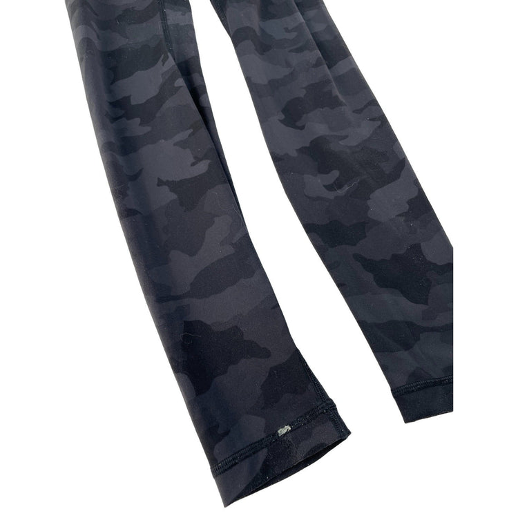 Women's Lululemon Athletica Black Camo Print High-Rise Leggings Size 6