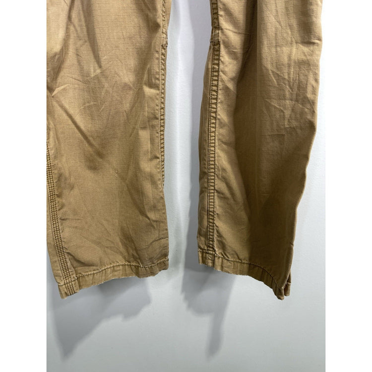 Men’s Workwear Carhartt Cargo Rip Stop Pants Relaxed Fit Khaki 32x30