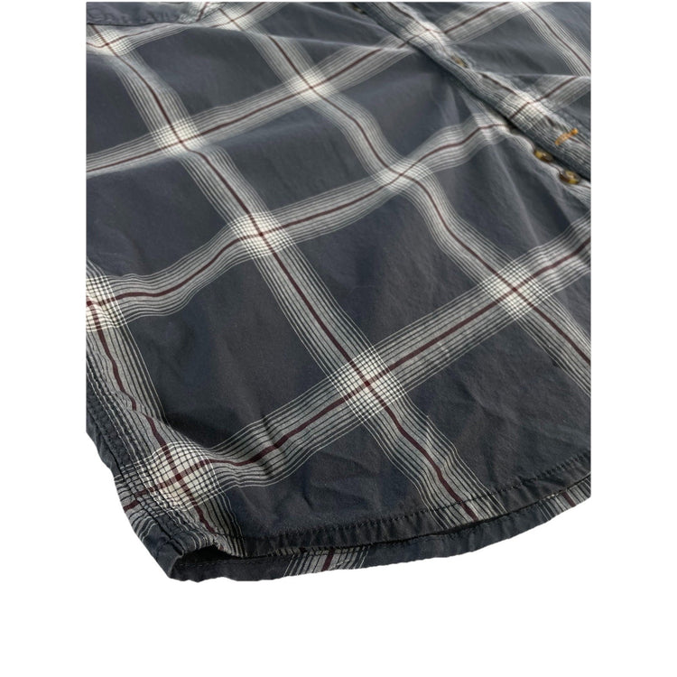 Mens Carhartt Classic Multicolor Plaid Button-Up Shirt Size L