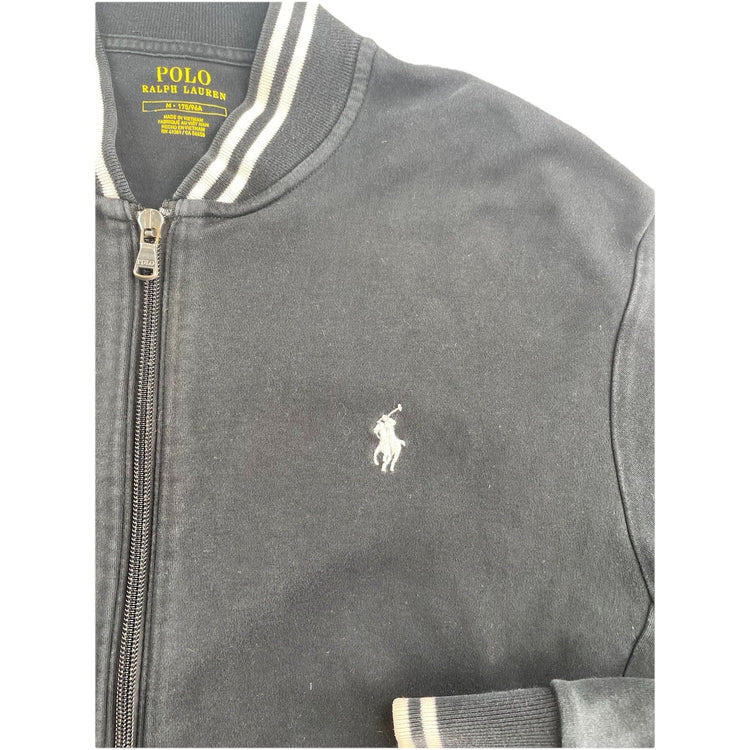 Mens Ralph Lauren Size Medium Black Zip Up Jacket