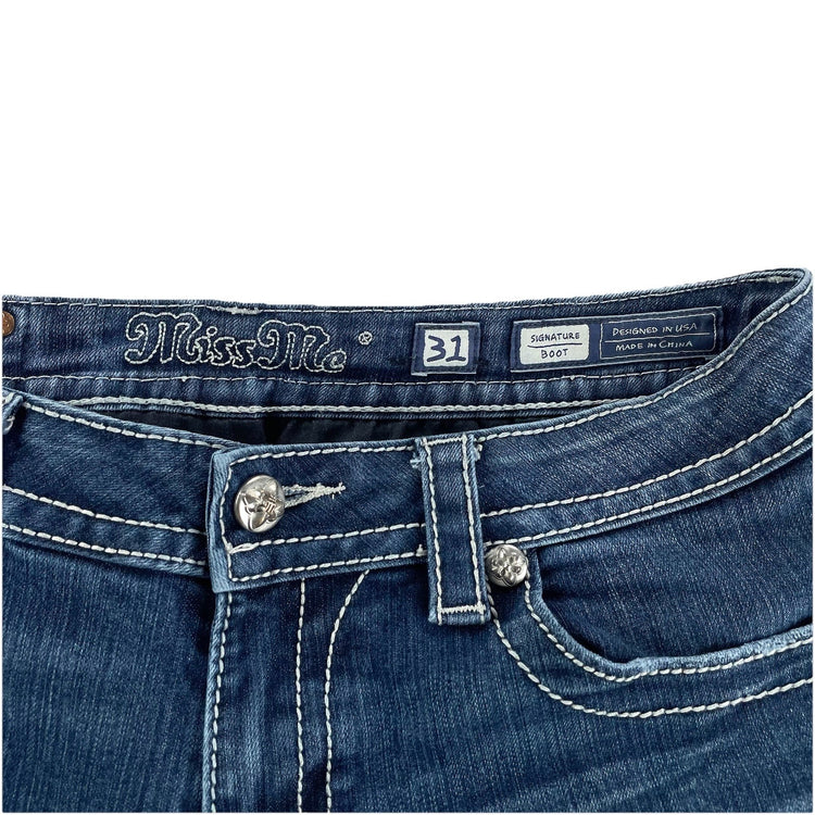 Womens Vintage Miss Me Signature Bootcut Jeans Size 31