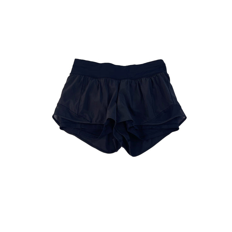Women's Lululemon High-Rise Athletic Running Shorts Black Size 10