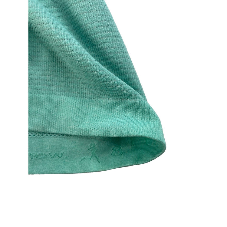 Women's Lululemon Seamless Half-Zip Athletic Running Top Mint Green SIZE 8