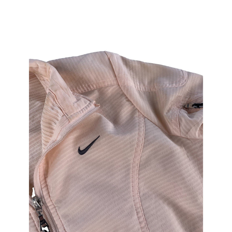 Womens Vintage Y2K Nike Fit Tech Dry Pink Full Zip Track Jacket Size XS
