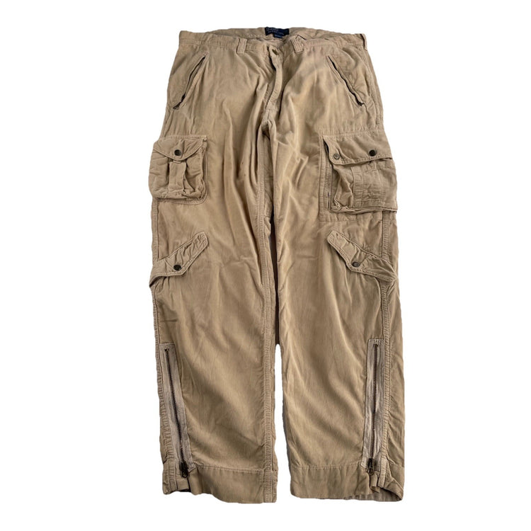 Mens Polo Ralph Lauren Size 38X30 Beige Corduroy Pants