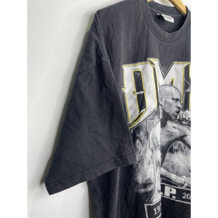 Men’s VTG Pro Club Heavyweight DMX Tribute Graphic Black T Shirt Sz 3XL