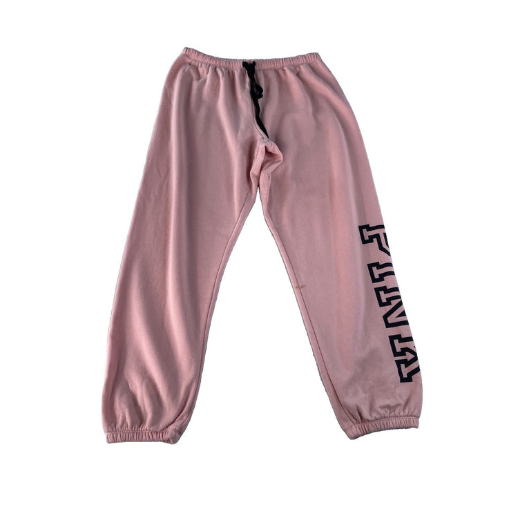 Women's Victoria's Secret Pink Light Pink Cuffed Jogger Sweatpants Size L