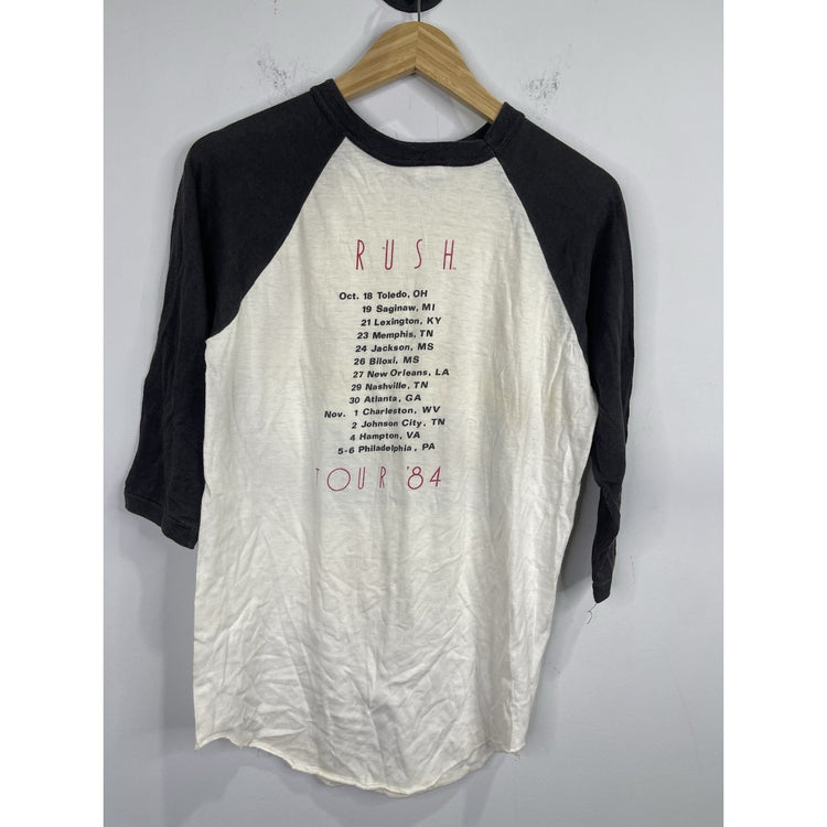 Rush Vintage 1984 Grace Under Pressure Raglan Baseball Style Concert Shirt Sz L