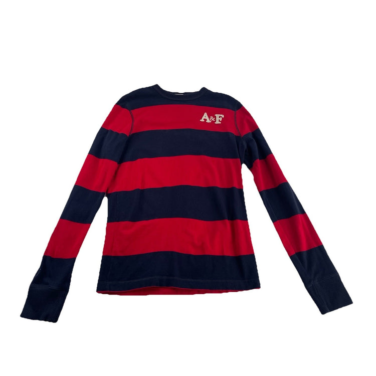 Abercrombie & Fitch Mens L Striped Muscle Sweatshirt