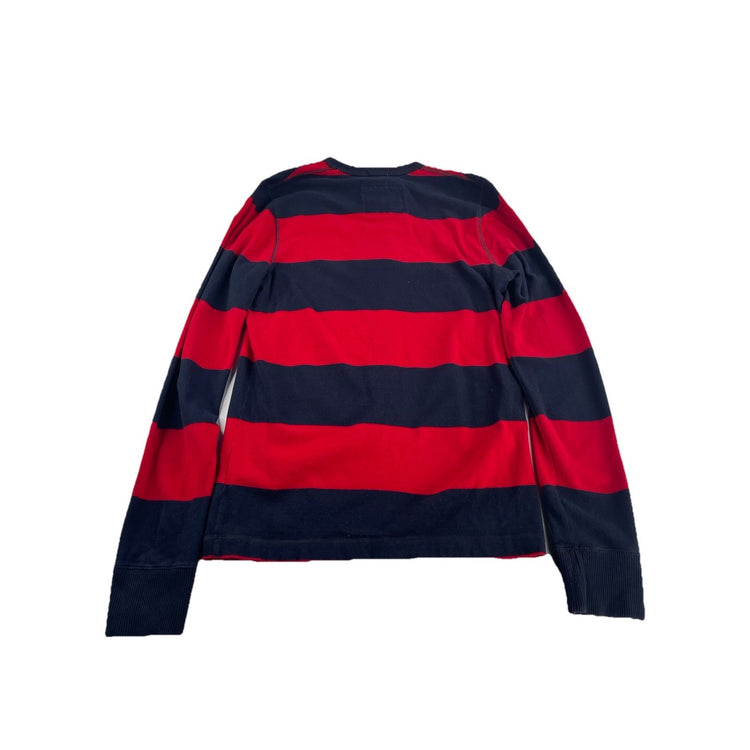 Abercrombie & Fitch Mens L Striped Muscle Sweatshirt