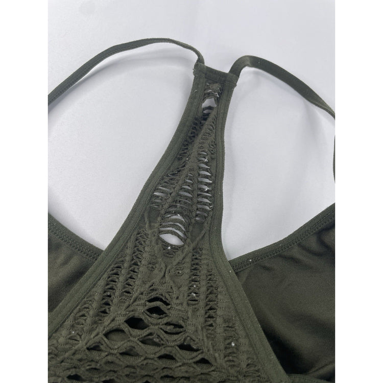 Womens Victoria’s Secret PINK Green Sports Bra Size XS