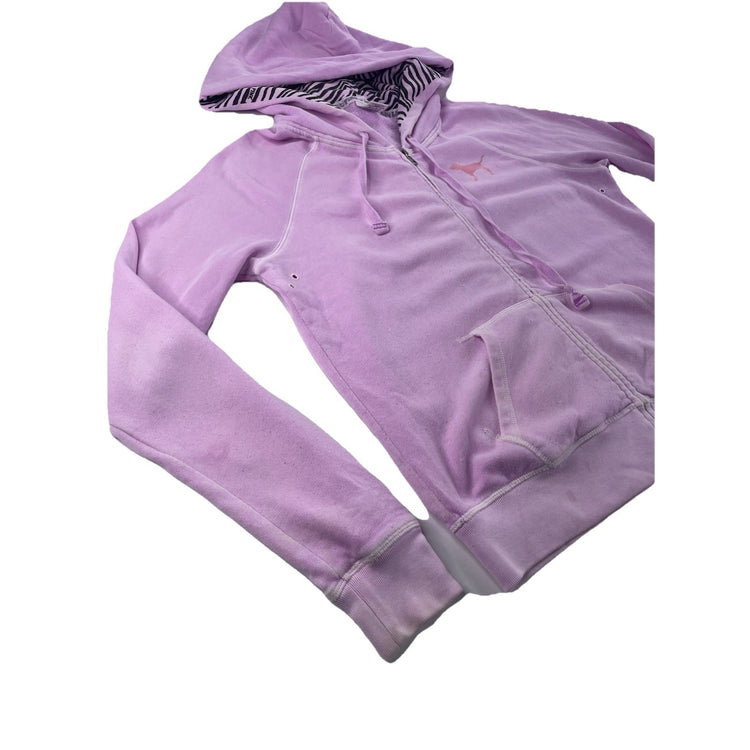 Women’s PINK Victoria Secret Regular Light Purple Zip Up Jacket Size S