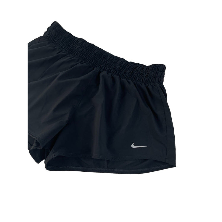 Women's Nike Dri-Fit Athletic Running Shorts, Solid Black, Size M