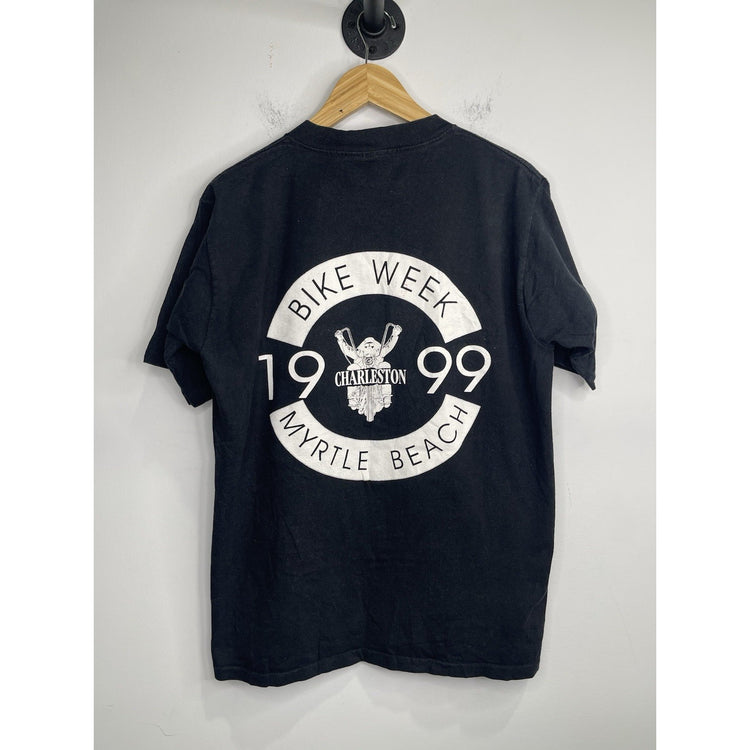 Men’s Vintage 81 South Run Myrtle Beach Bike Week Graphic T Shirt Sz L